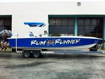 Rum Runner Marine Vehicle Boat Wrap by Fantasea Media