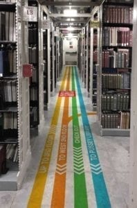 miami store directional way finding wall floor wraps signage
