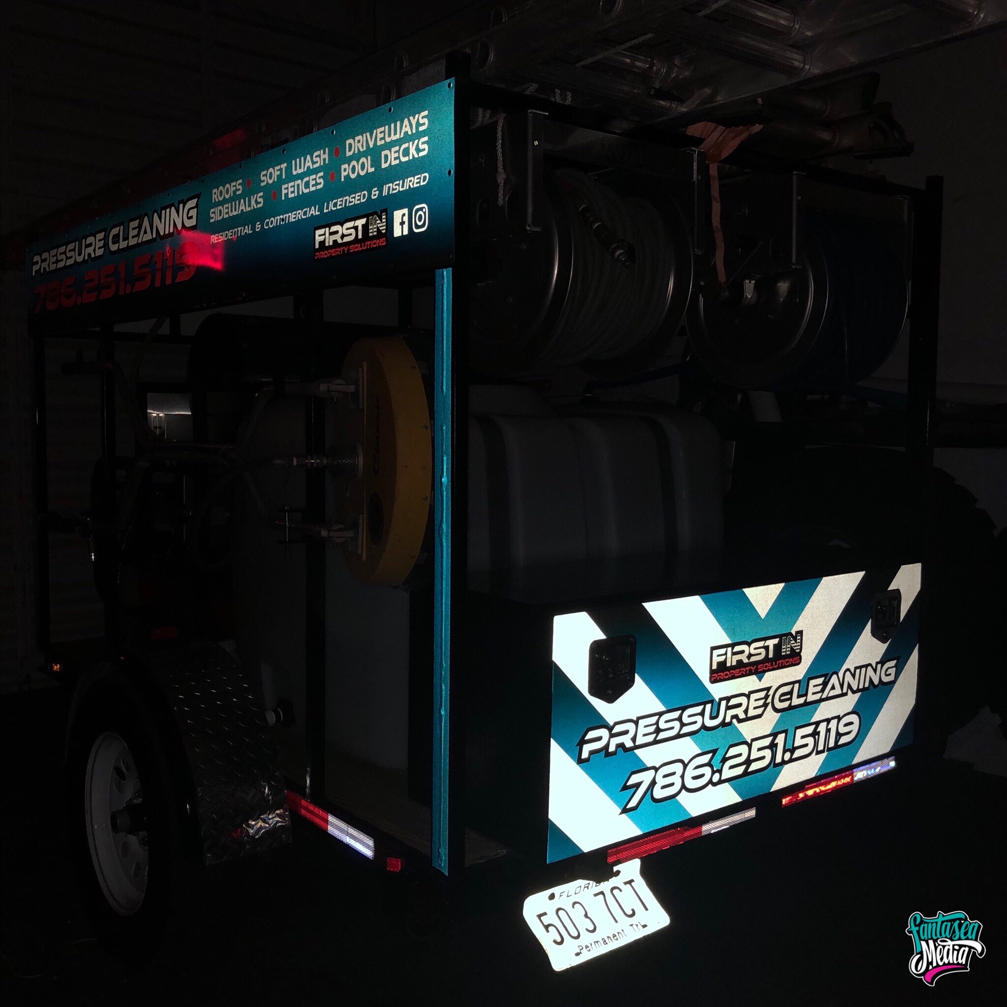 Reflective Vehicle Wraps Miami | Fantasea Media