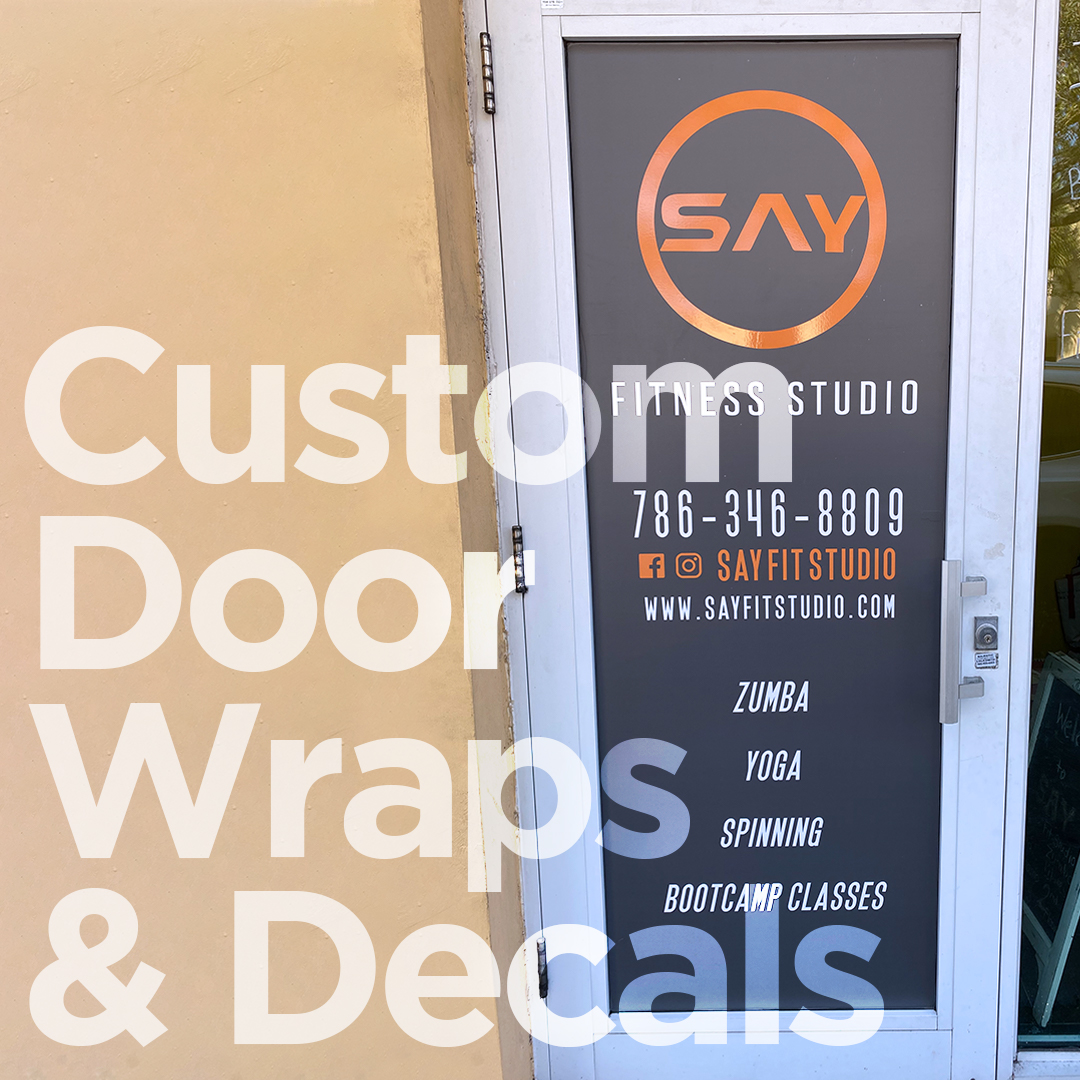Door Wraps & Decals Miami, FL Fantasea Media
