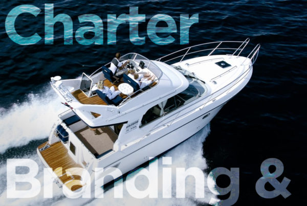 Miami yacht charter branding and graphics